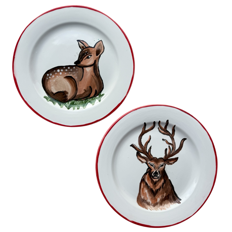 FOREST ANIMALS - BIG PLATES (Set of 6)
