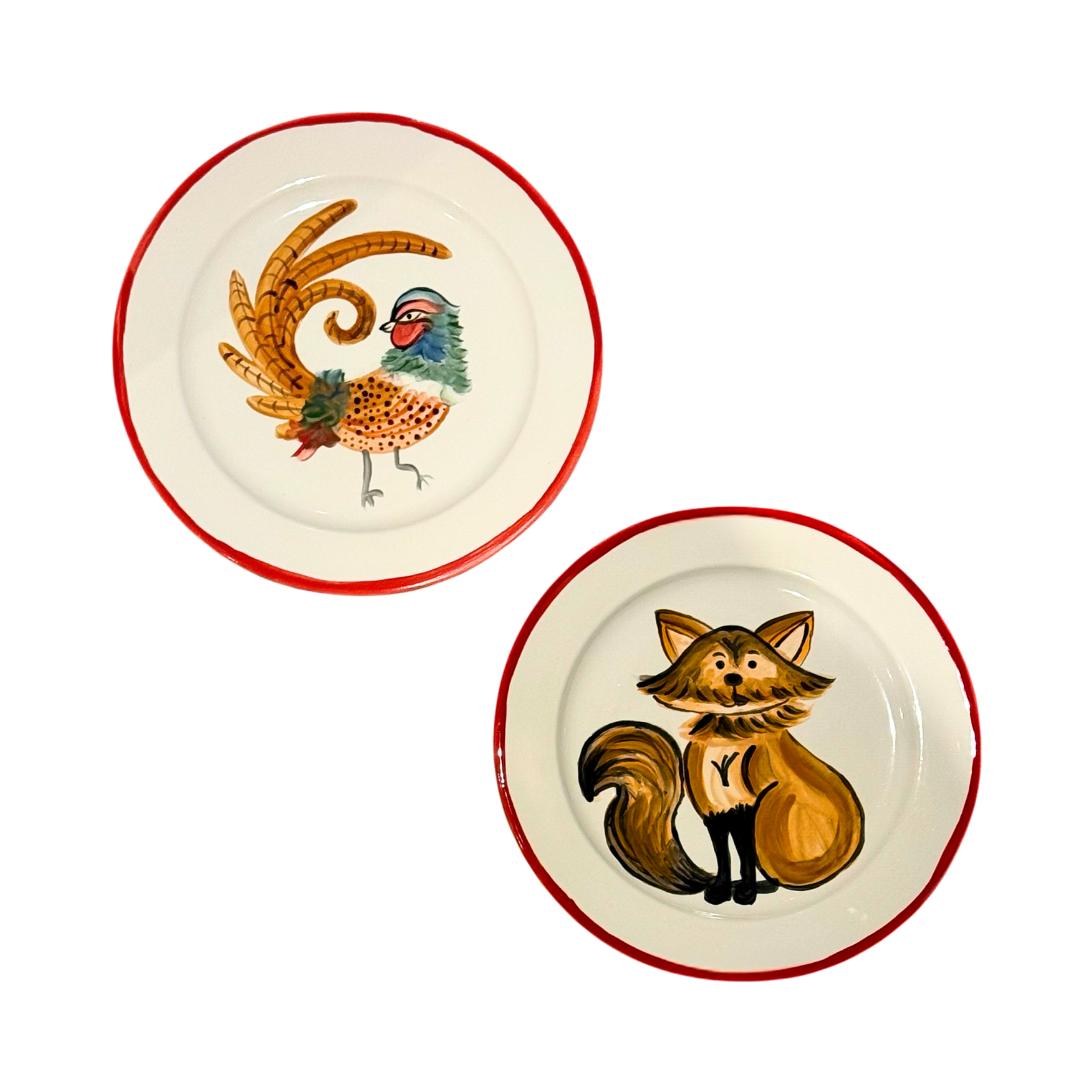 FOREST ANIMALS - BIG PLATES (Set of 2)