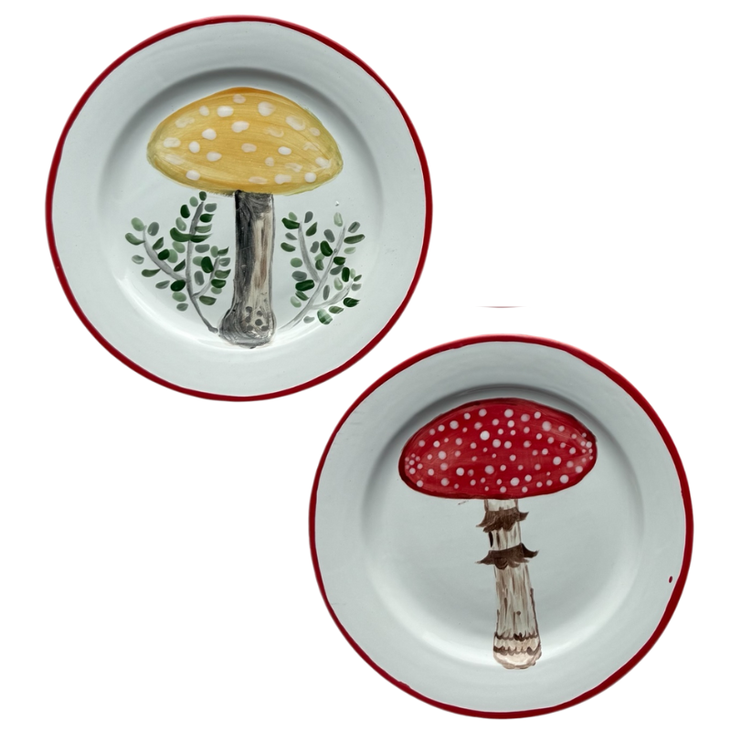 FOREST CAPS 🍄 - BIG PLATES (Set of 2)