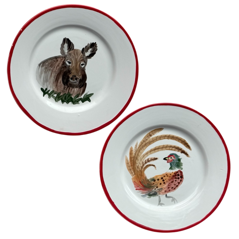 FOREST ANIMALS - BIG PLATES (Set of 2)